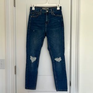 TopShop Women’s Moto Jamie High Waisted Jeans Size W28 L30